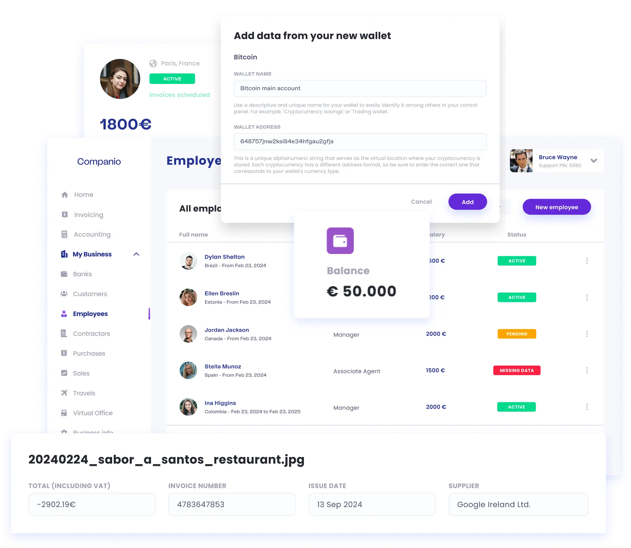 Companio dashboard