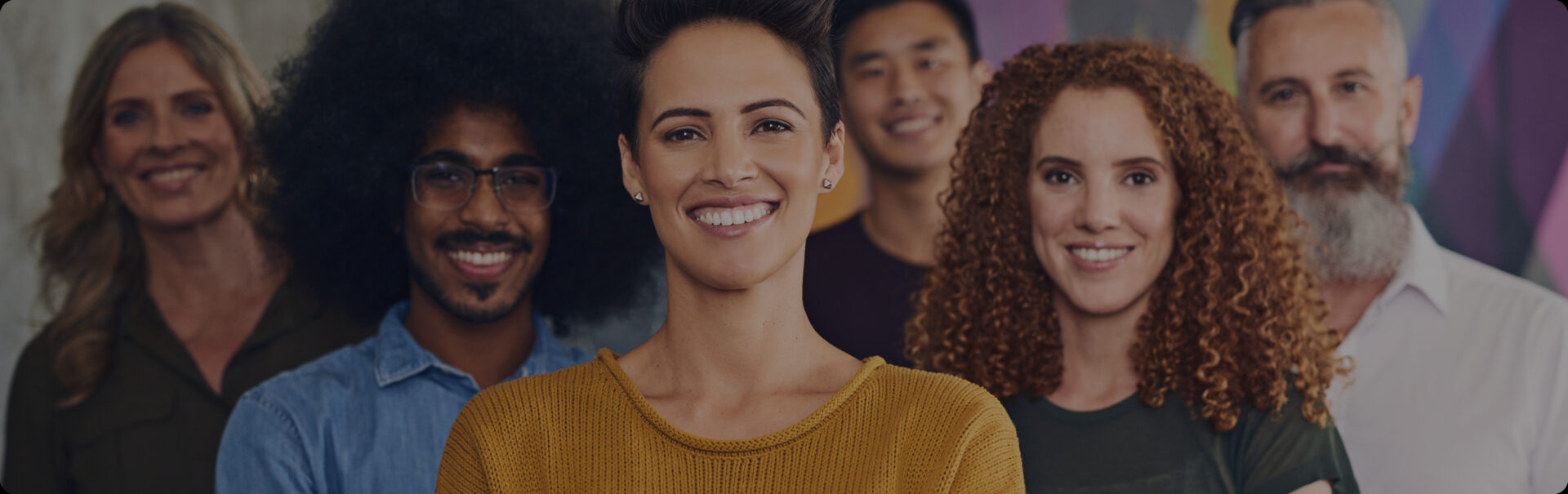 Drawing of several people