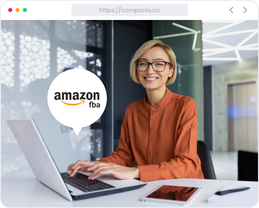 Person using a laptop