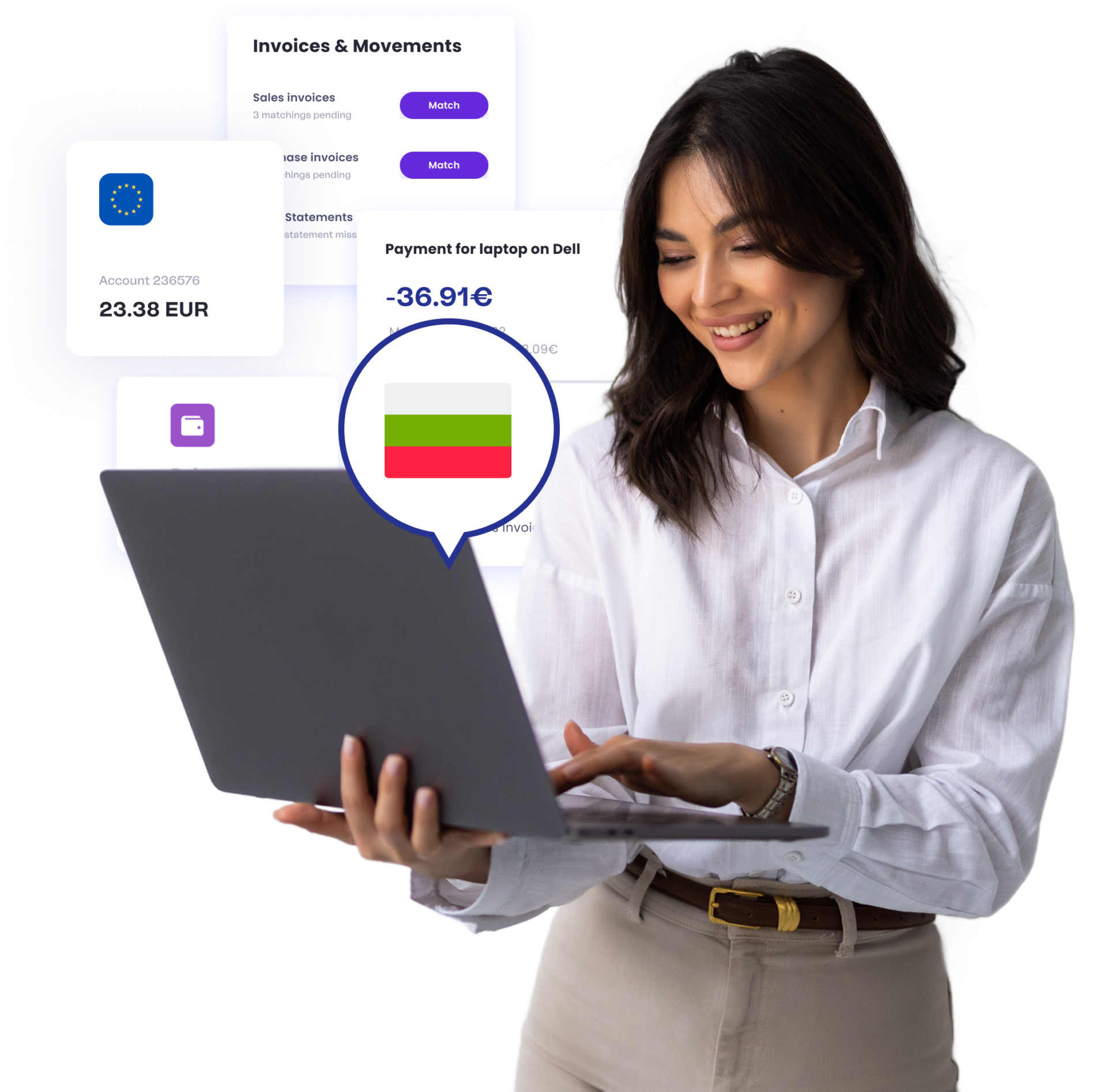 Person using a laptop