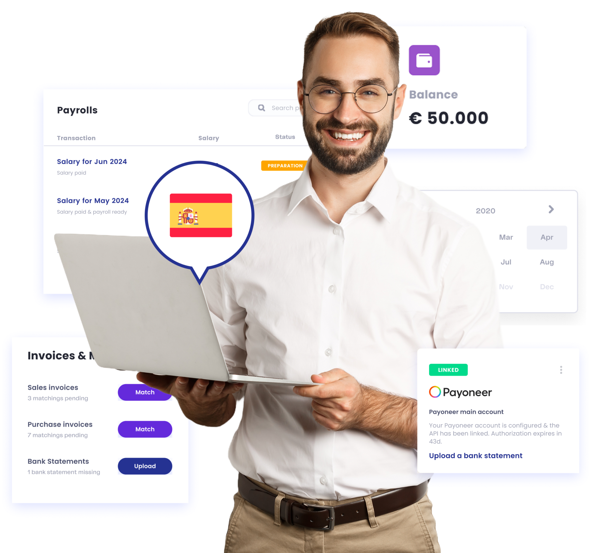 Person using a laptop