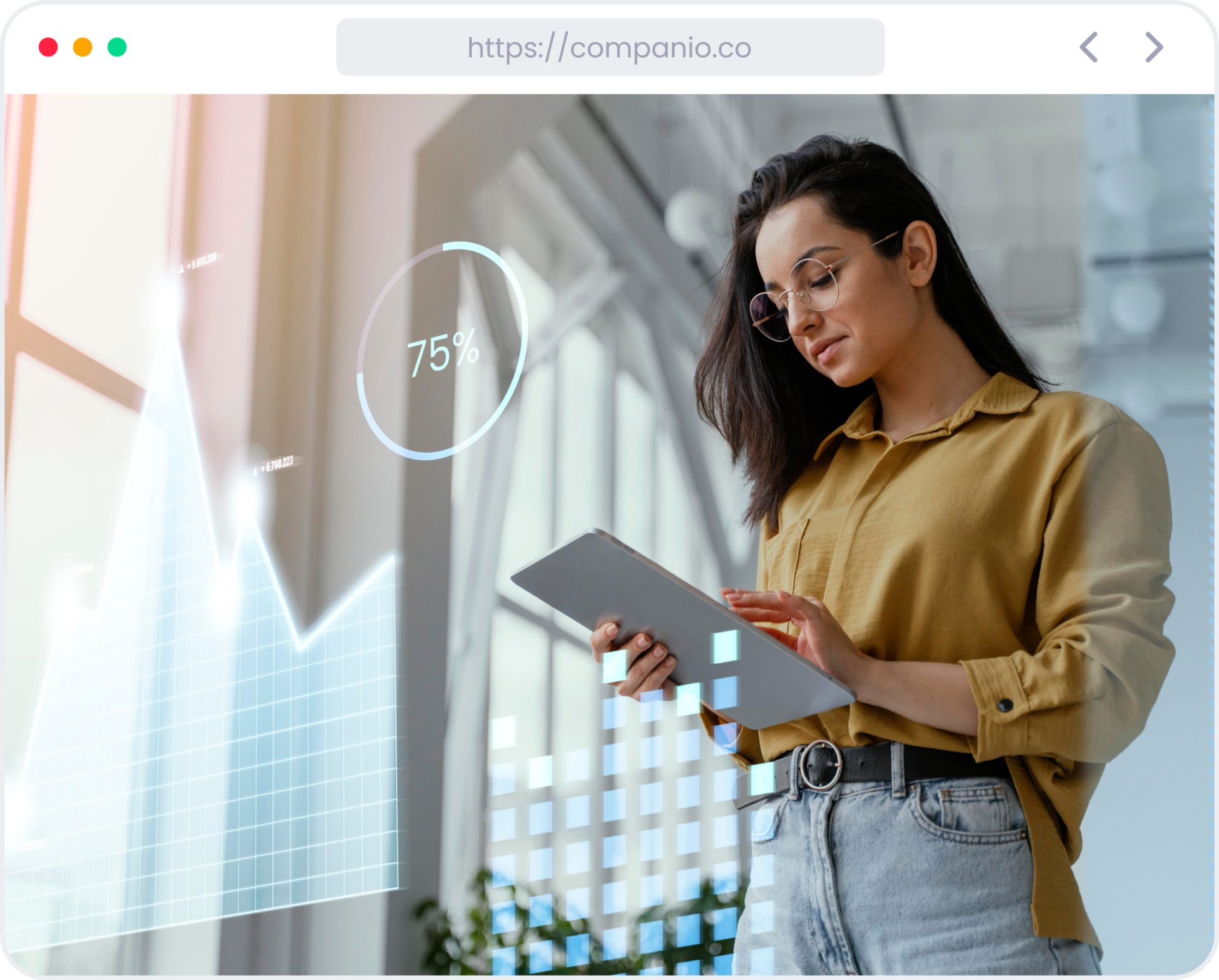 Person using a laptop